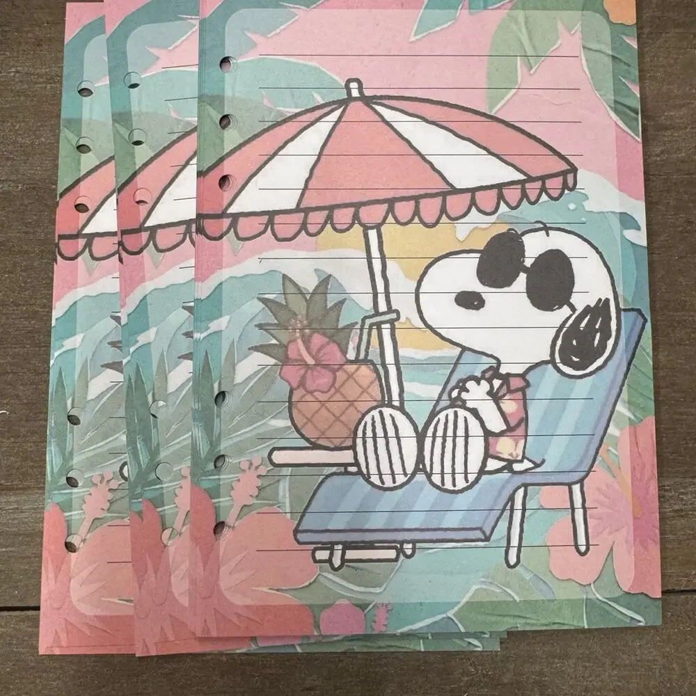 Peanuts Snoopy Size A5 Refill Stationery Paper (50 sheets)